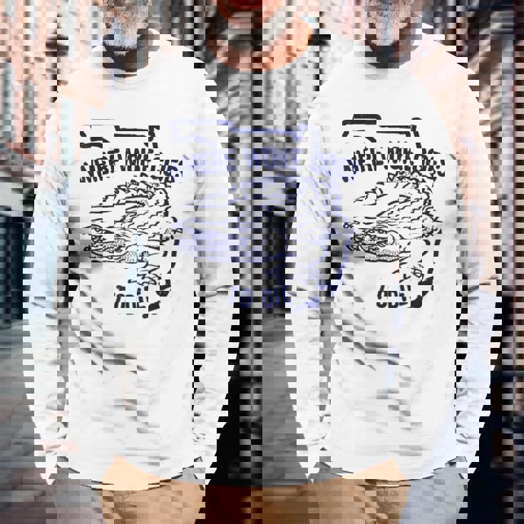 Florida Is Where Woke Goes To Die Desantis Florida Long Sleeve T-Shirt Gifts for Old Men