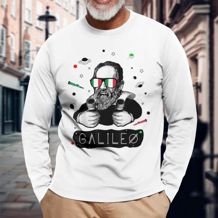 Galileo Meme Italian Science Astronomy Long Sleeve T-Shirt T-Shirt Gifts for Old Men