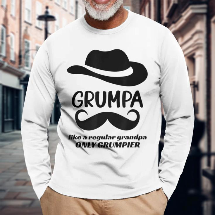 Grumpa Grumpy Old Grandpa Best Grandfather Long Sleeve T-Shirt T-Shirt Gifts for Old Men