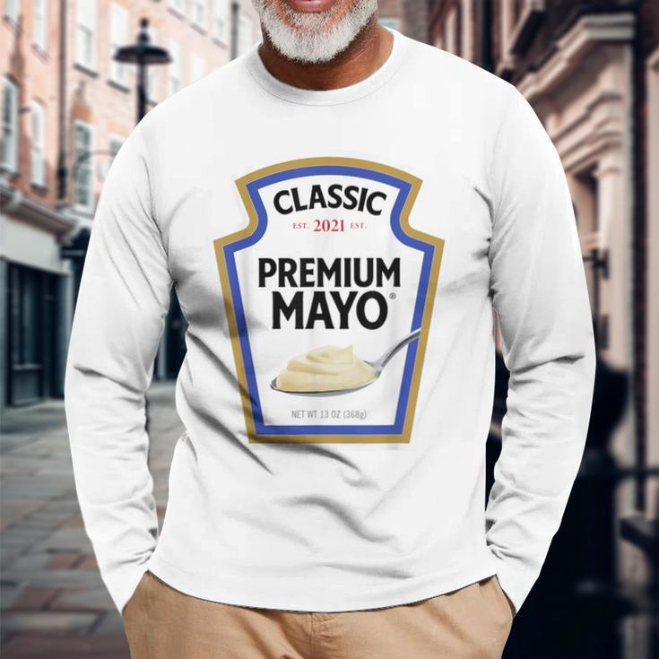 Mayonnaise Diy Halloween Costume Matching Group Mayo Long Sleeve T-Shirt Gifts for Old Men