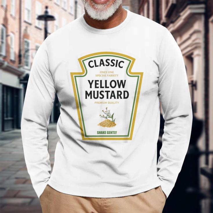 Mustard Halloween 2023 Costume Family Ketchup Team Family Long Sleeve T-Shirt Gifts for Old Men