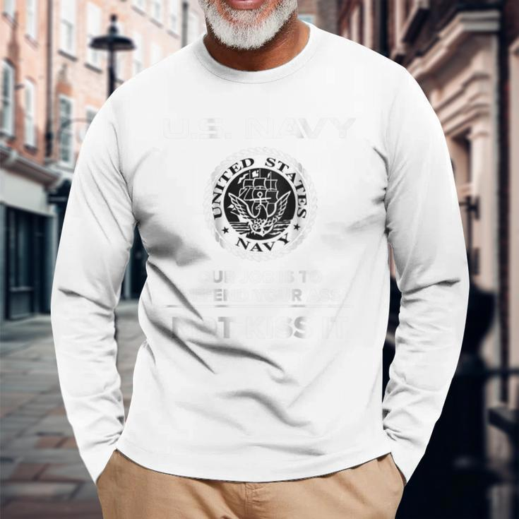 Navy Us Navy Long Sleeve T-Shirt Gifts for Old Men