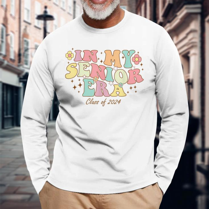 In My Senior Era Class Of 2024 Back To School Graduate Long Sleeve T-Shirt Gifts for Old Men