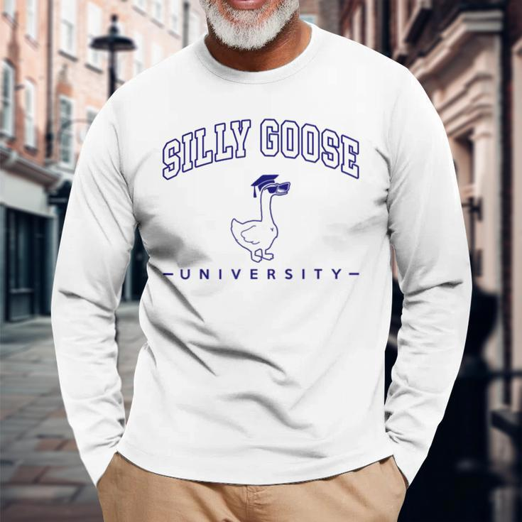 Silly Goose University Vintage Silly Goose On The Loose Long Sleeve T-Shirt T-Shirt Gifts for Old Men