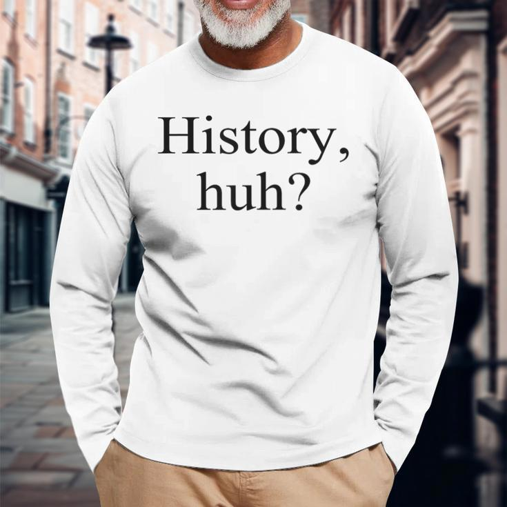 History Huh Red White And Royal Blue Lgbt Pride Rwrb Long Sleeve Gifts for Old Men
