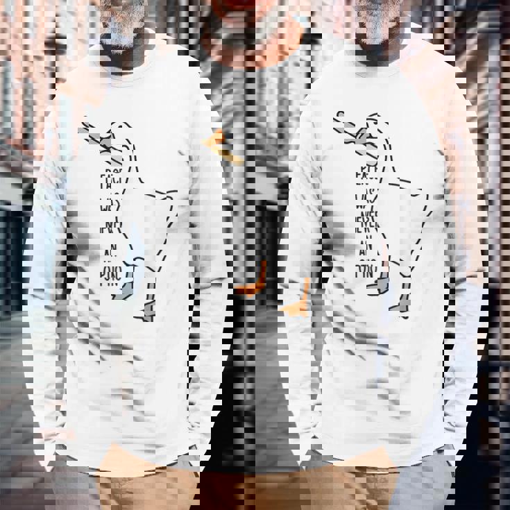 Untitled Goose Game Peace Was Never An Option Long Sleeve T-Shirt -  Monsterry