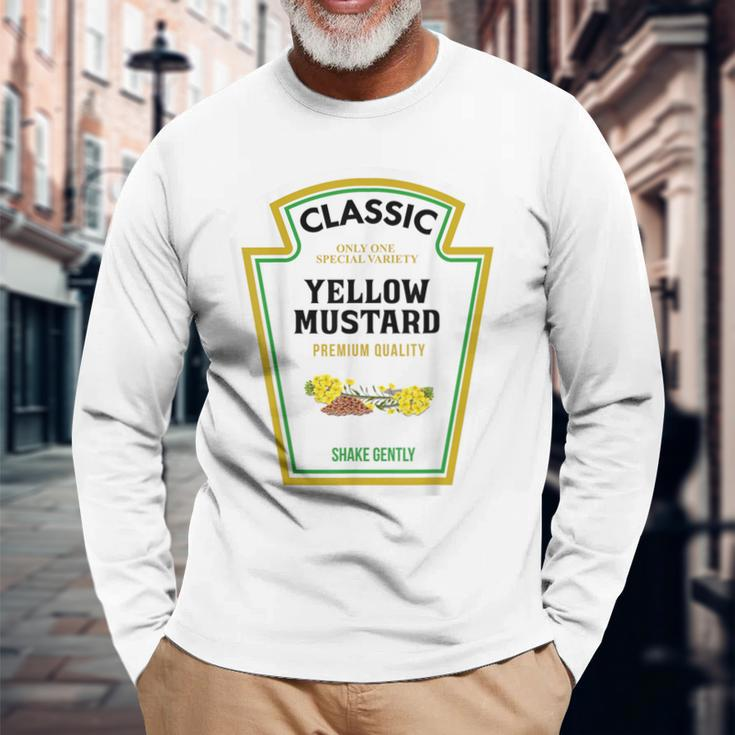 Yellow Mustard Diy Halloween Costume Matching Group Long Sleeve T-Shirt Gifts for Old Men