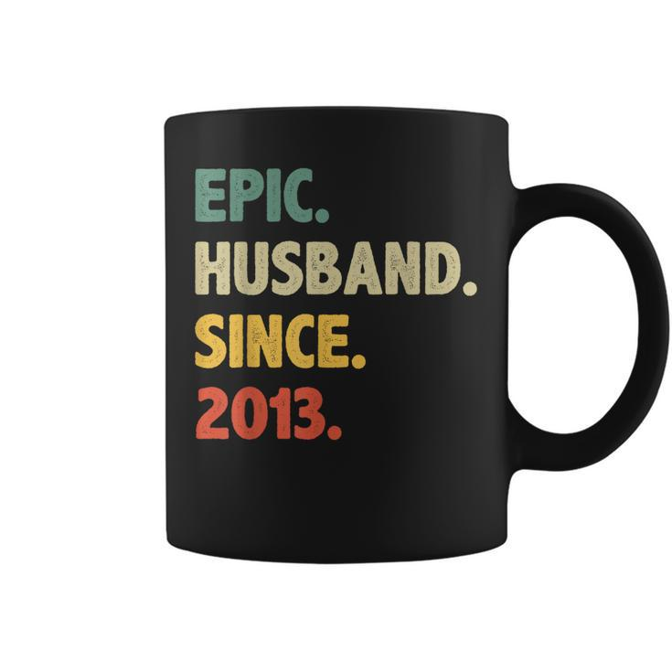 10Th Wedding Anniversary For Him - Epic Husband Since 2013  Coffee Mug