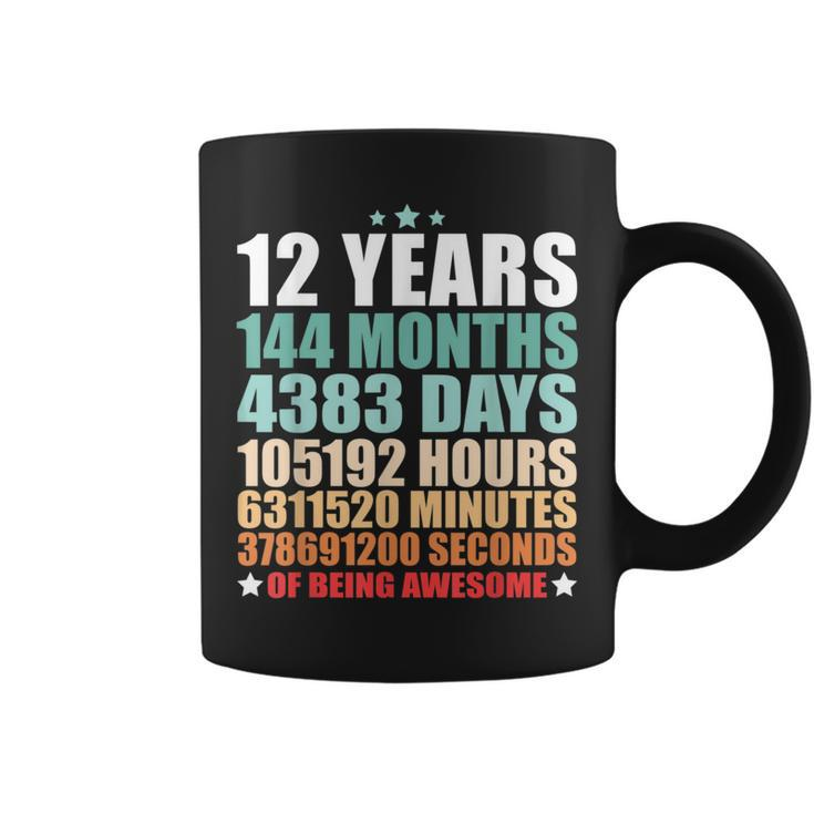 12 Years 144 Months Of Being Awesome Funny Twelve Years Old Coffee Mug