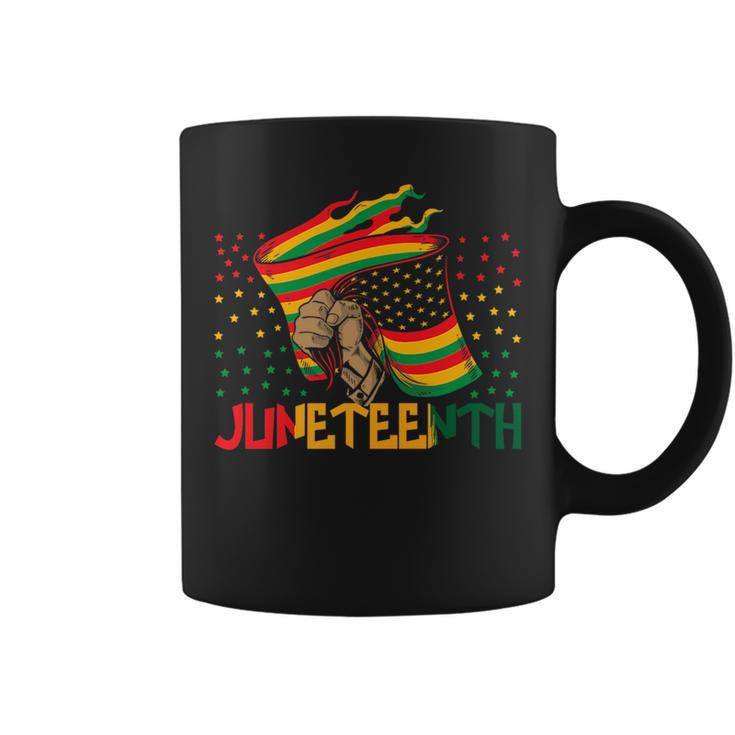 1865 Junenth Black History African American Family Flag   Coffee Mug