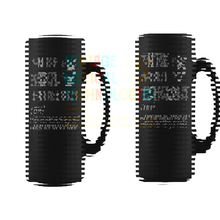 1970S Retro Vintage Medical Technologist Women Coffee Mug