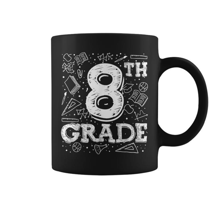 1St Day Of Eighth Grade  Matching Back To School Coffee Mug