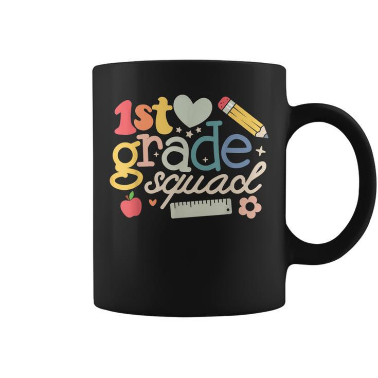 1St First Grade Squad Back To School Teachers Students Coffee Mug