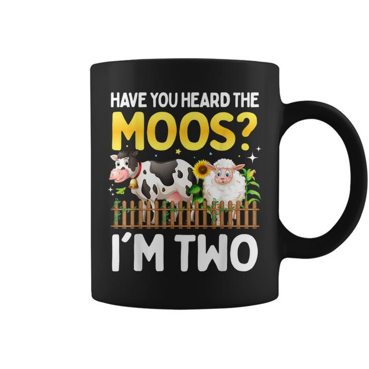 2 Year Old Cow Birthday Sheep 2Nd Yo Farm Animals Girl Two  Coffee Mug