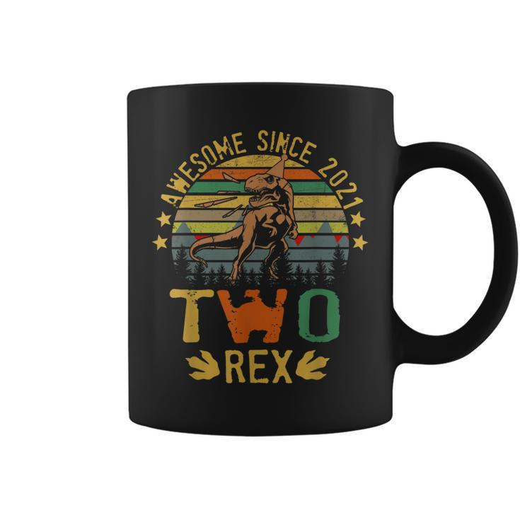 2 Year Old Gifts Three Rex 2Nd Birthday Boys Third Dinosaur  Coffee Mug