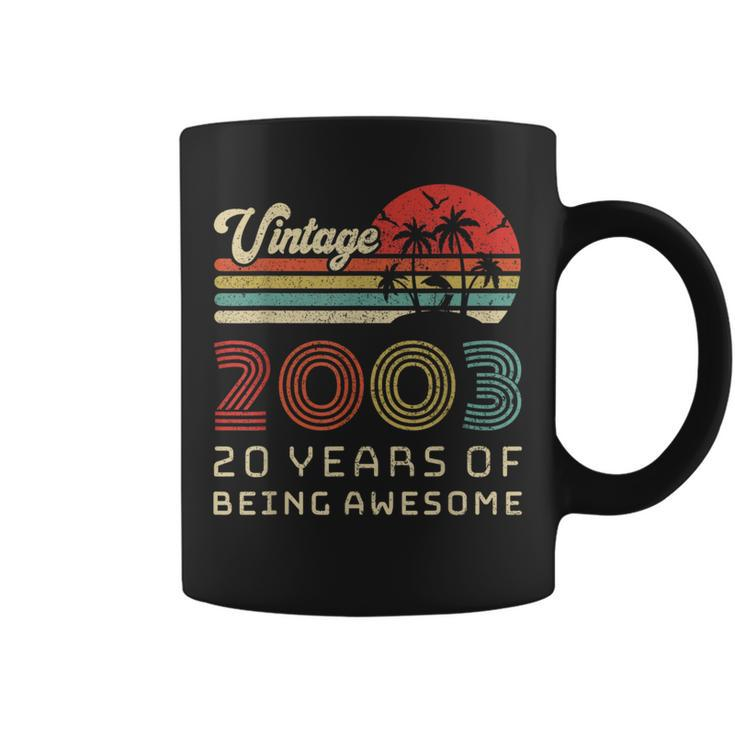 20 Year Old Birthday Vintage 2003 20Th Birthday  Coffee Mug