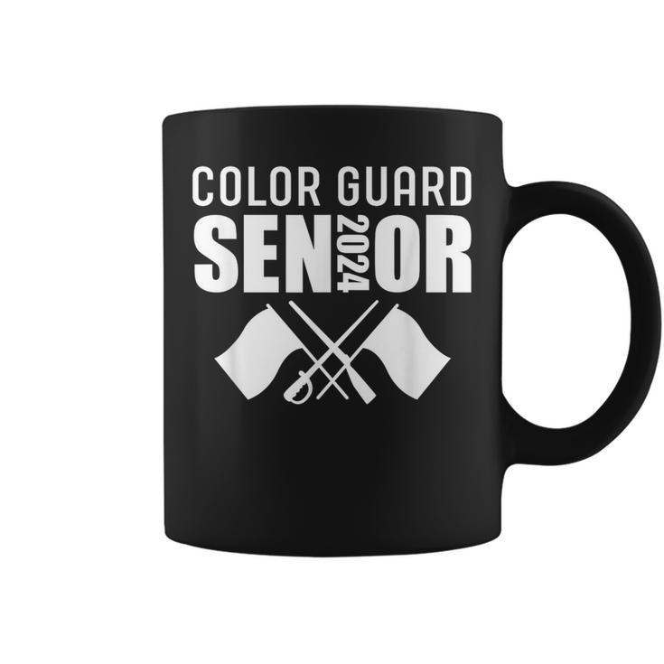 2024 Senior Color Guard Class Of 2024 Marching Band Flag Coffee Mug