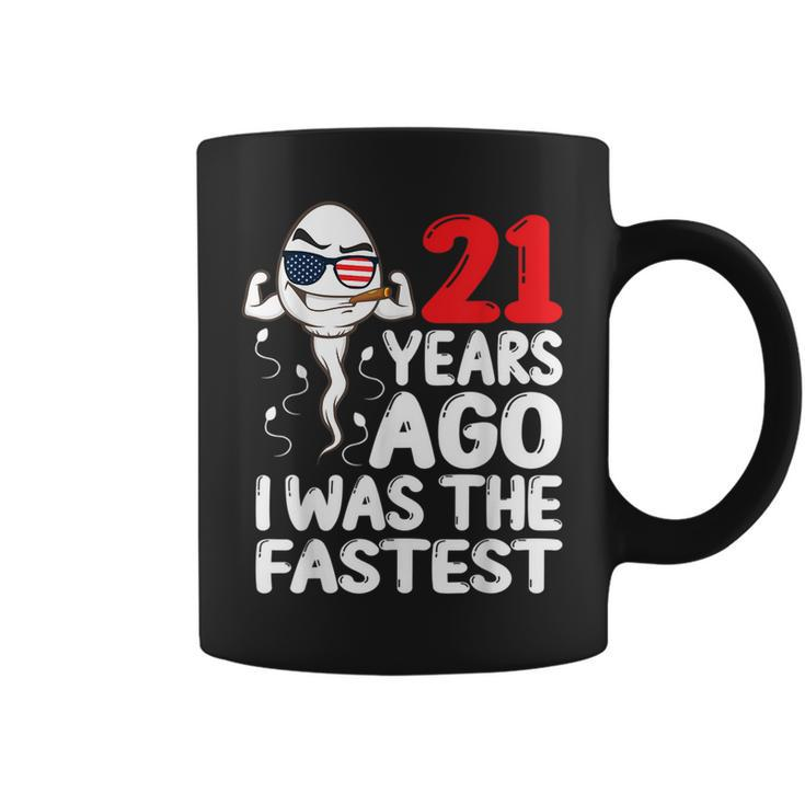 21 Years Ago I Was The Fastest 21St Birthday Gag Coffee Mug