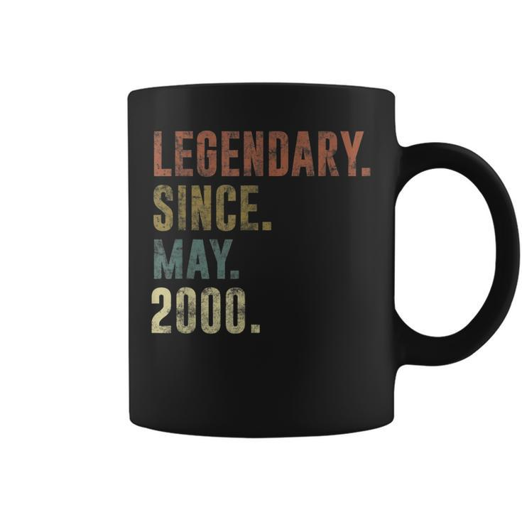 21St 2000 Birthday Gift Vintage Legendary Since May 2000 Coffee Mug
