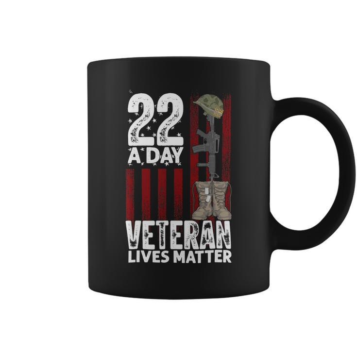 22 A Day Veteran Lives Matter 38 Coffee Mug