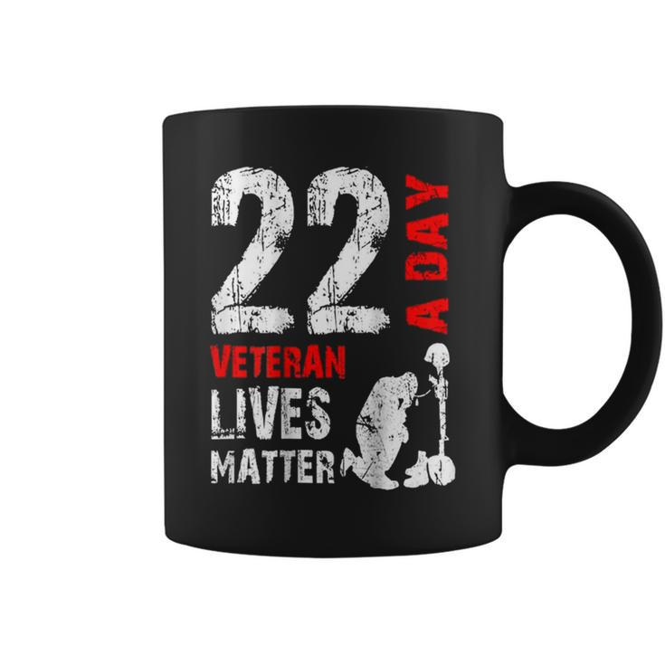 22 A Day Veteran Lives Matter  Veterans Day   Coffee Mug
