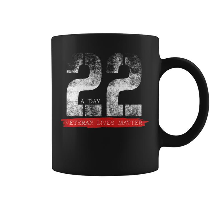 22 A Day Veteran Lives Matter Military Suicide Awareness Coffee Mug
