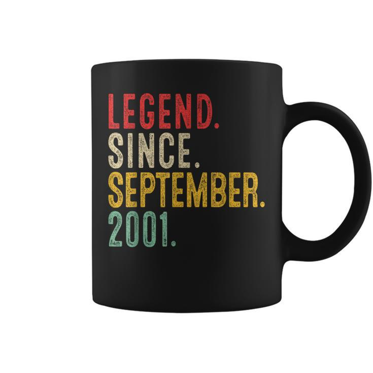 22 Years Old Legend Since September 2001 22Nd Birthday Coffee Mug