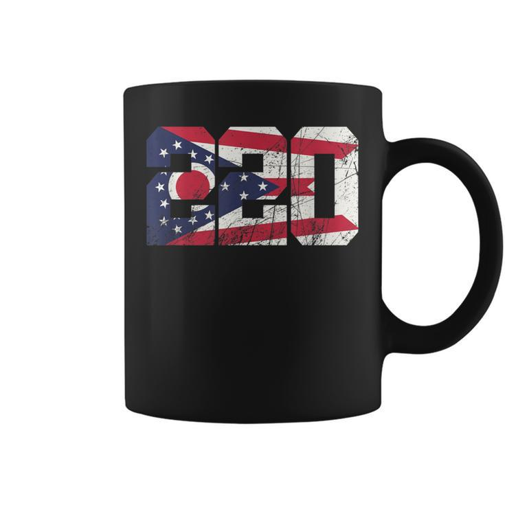220 Area Code Flag Of Ohio State Vintage Coffee Mug