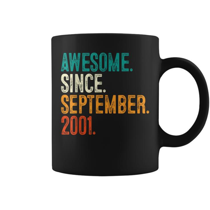 22Nd Birthday 22 Years Old Awesome Since September 2001 Coffee Mug
