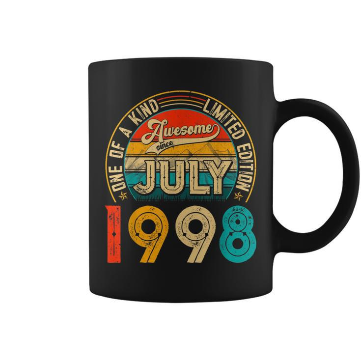 23 Years Old Decoration Born In July 1998 23Rd Birthday Coffee Mug