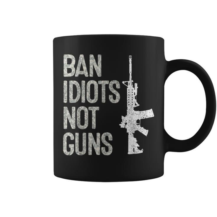 2A 2Nd Amendment 2A Pro-Gun Ar15 Ban Idiots Not Guns Coffee Mug