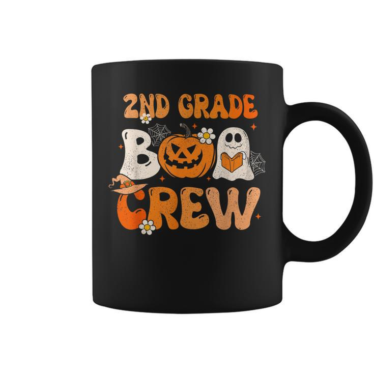 2Nd Grade Boo Crew Teacher Student Halloween Groovy Ghost Coffee Mug