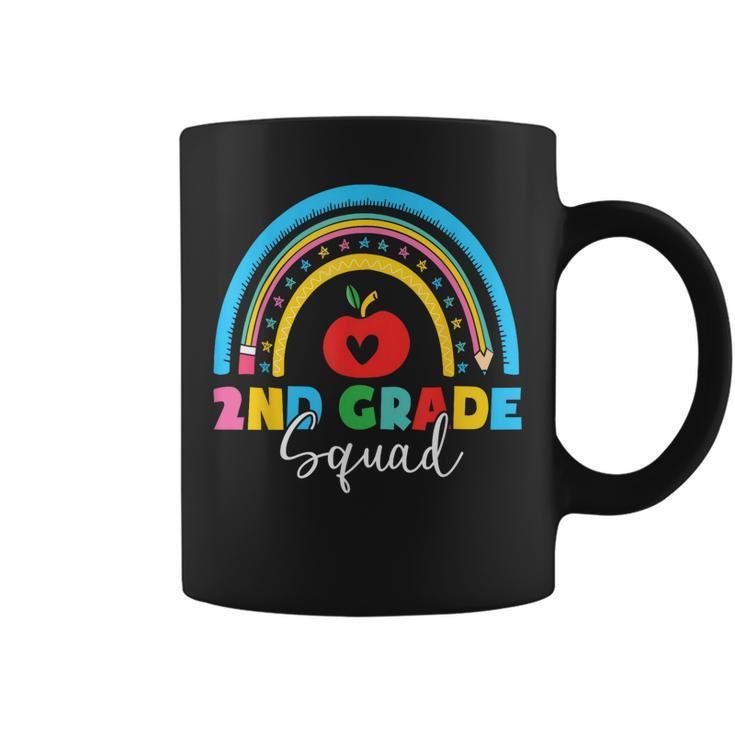 2Nd Grade Squad Back To School Rainbow Teachers  Coffee Mug