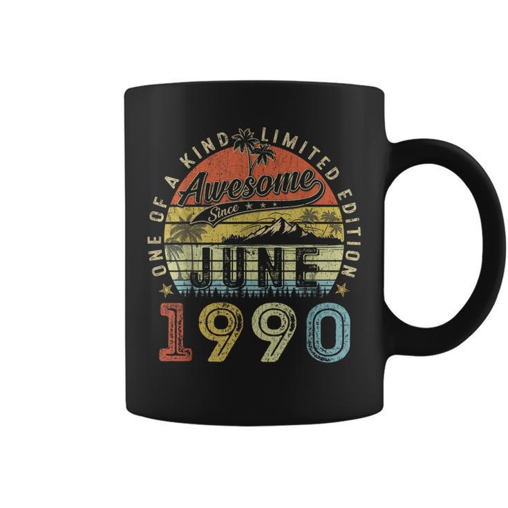 33 Year Old Awesome Since June 1990 33Th Birthday  Coffee Mug