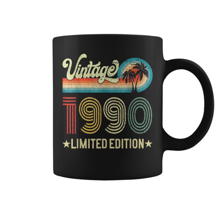 33 Years Old Vintage 1990 Limited Edition 33Rd Birthday Coffee Mug