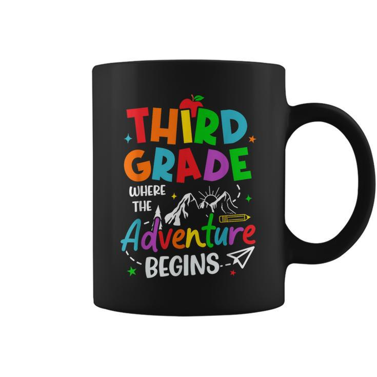 3Rd Grade Where The Adventure Begins Back To School Teacher Coffee Mug