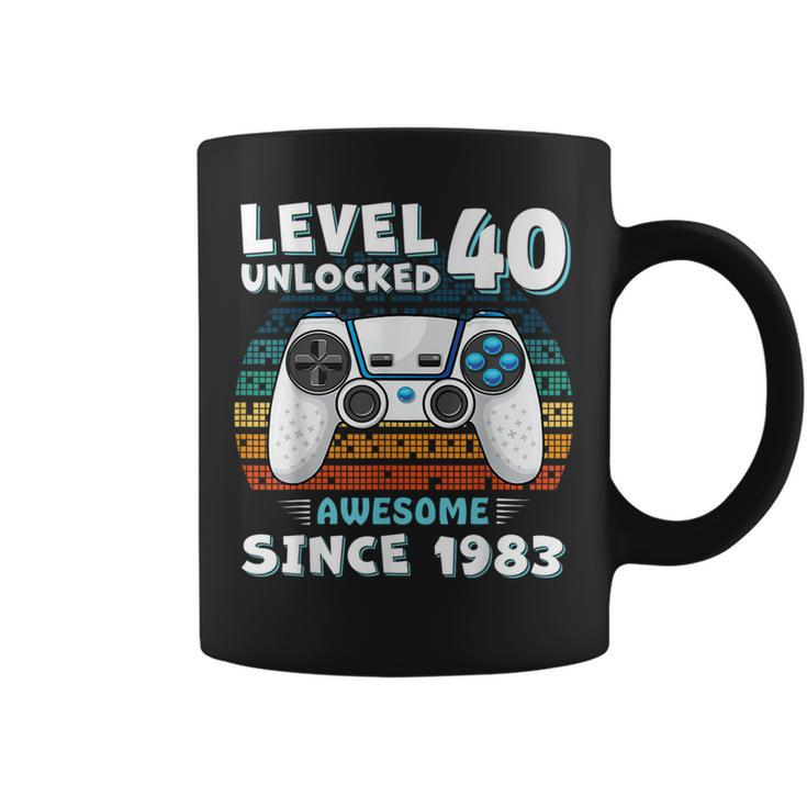 40 Birthday Decorations Gamer Video 1983 40Th Birthday Coffee Mug