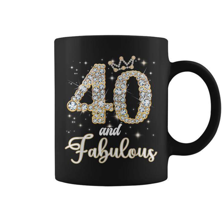 40 And Fabulous Happy Birthday To Me 40Th Birthday Coffee Mug