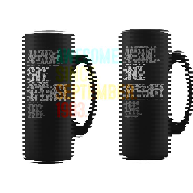 40 Year Old Awesome Since September 1983 40Th Birthday Coffee Mug