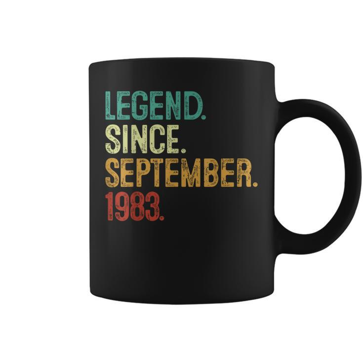 40 Years Old Legend Since September 1983 40Th Birthday Coffee Mug
