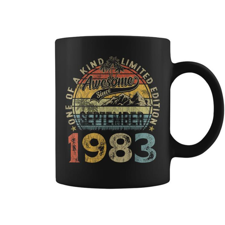 40 Years Old Made In 1983 Vintage September 1983 40Th Bday Coffee Mug