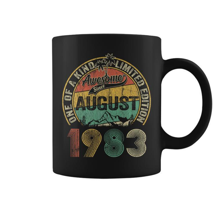 40 Years Old Made In 1983 Vintage August 1983 40Th Birthday   Coffee Mug