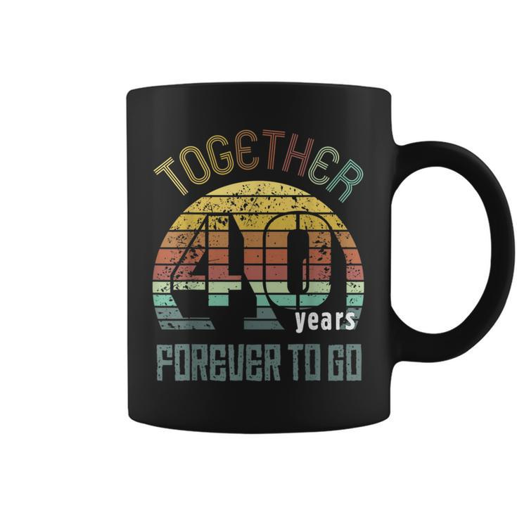 40Th Years Wedding Anniversary Gifts For Couples Matching 40  Coffee Mug