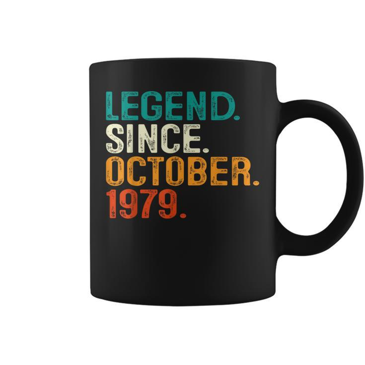44 Years Old 44Th Birthday Legend Since October 1979 Coffee Mug