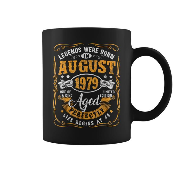 44Th Birthday 44 Years Old Legends Born August 1979 Coffee Mug