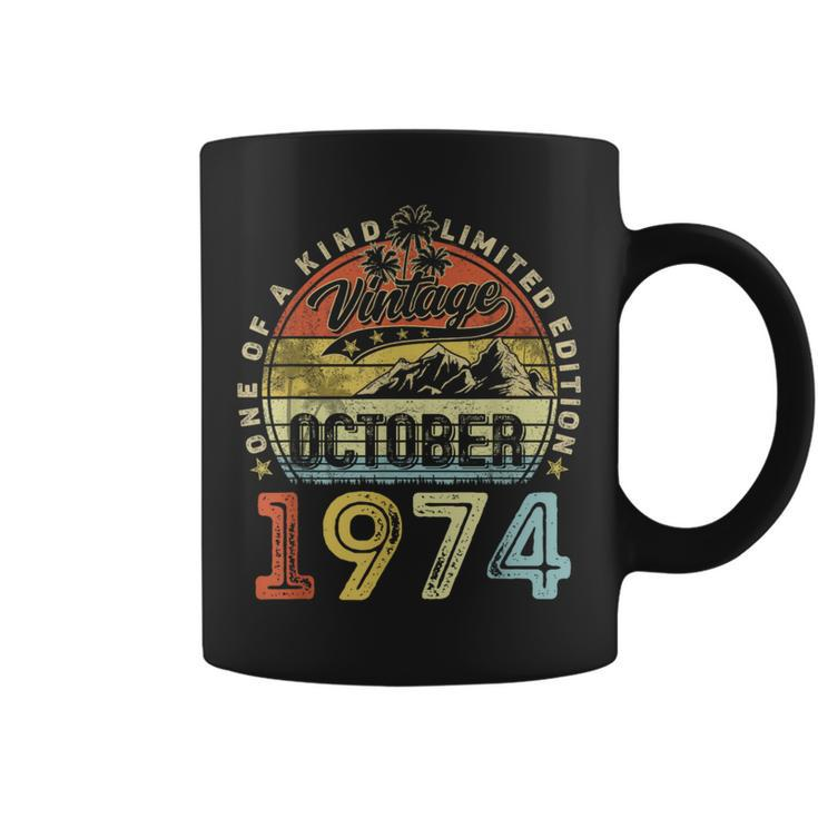 49 Years Old Vintage October 1974 49Th Birthday Coffee Mug