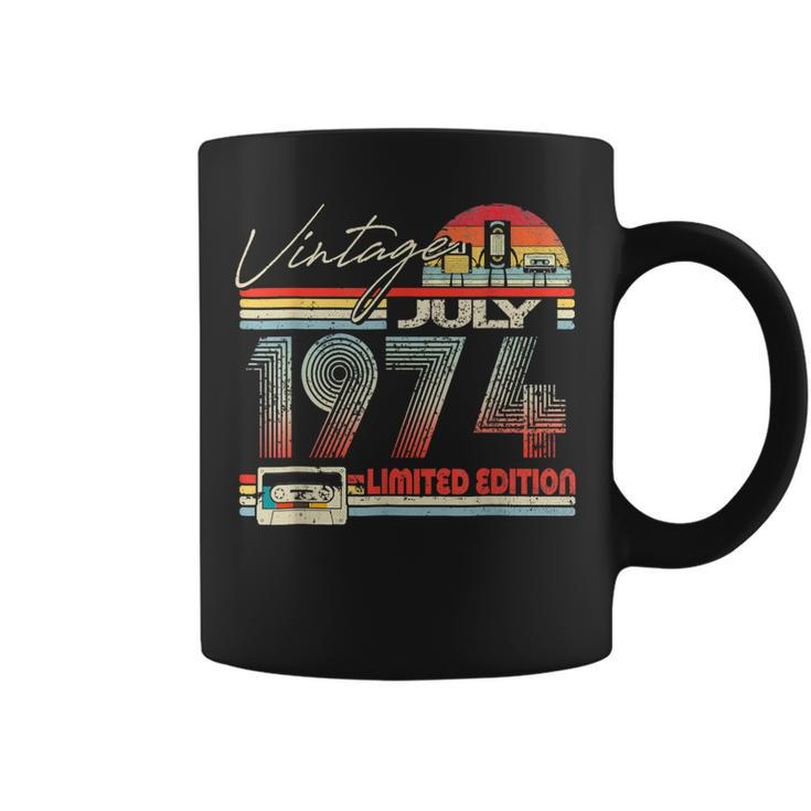49Th Birthday July 1974 Vintage Cassette Limited Edition  Coffee Mug