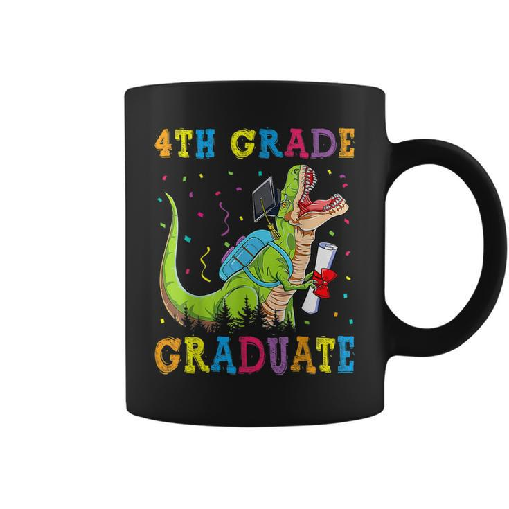 4Th Grade Graduate Dinosaur Trex 4Th Grade Graduation Coffee Mug