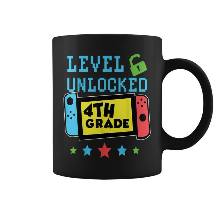 4Th Grade Level Unlocked Gamer First Day Of School Boys Coffee Mug