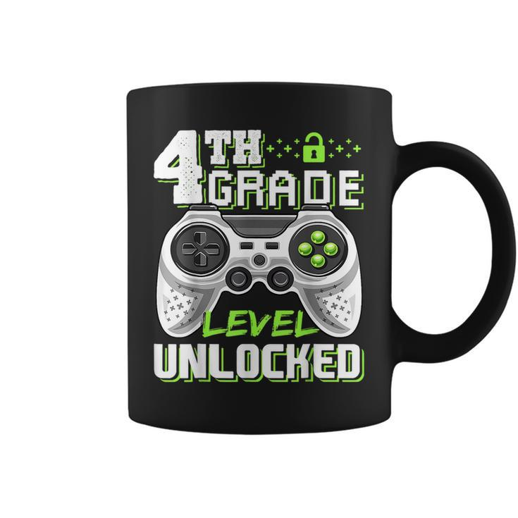4Th Grade Level Unlocked Video Game Back To School Boys Coffee Mug